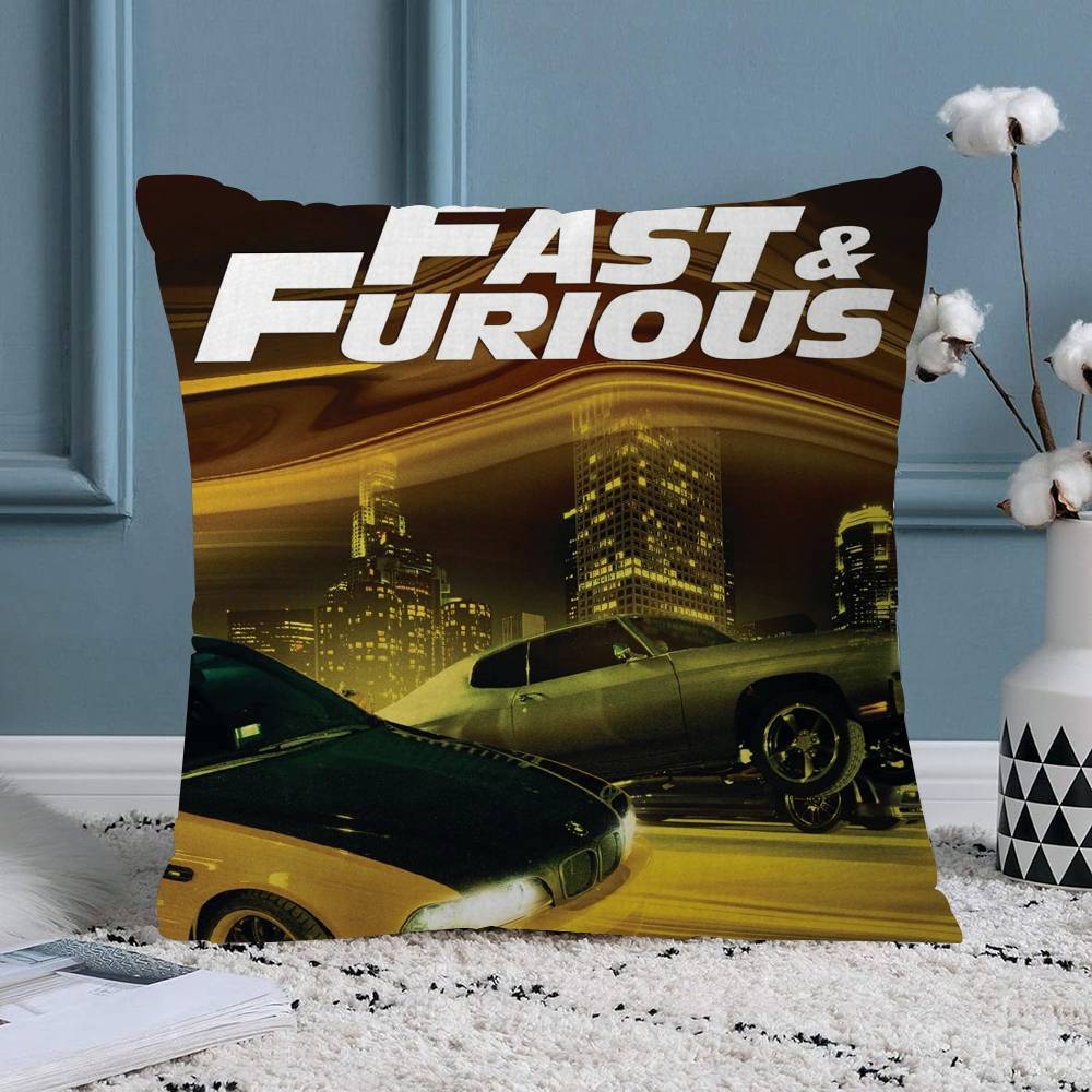 FFast and FFurious Pillowcase Toon Gift Cushion Cover Bedroom Home Sofa Chair Seat Decor Pillow Case
