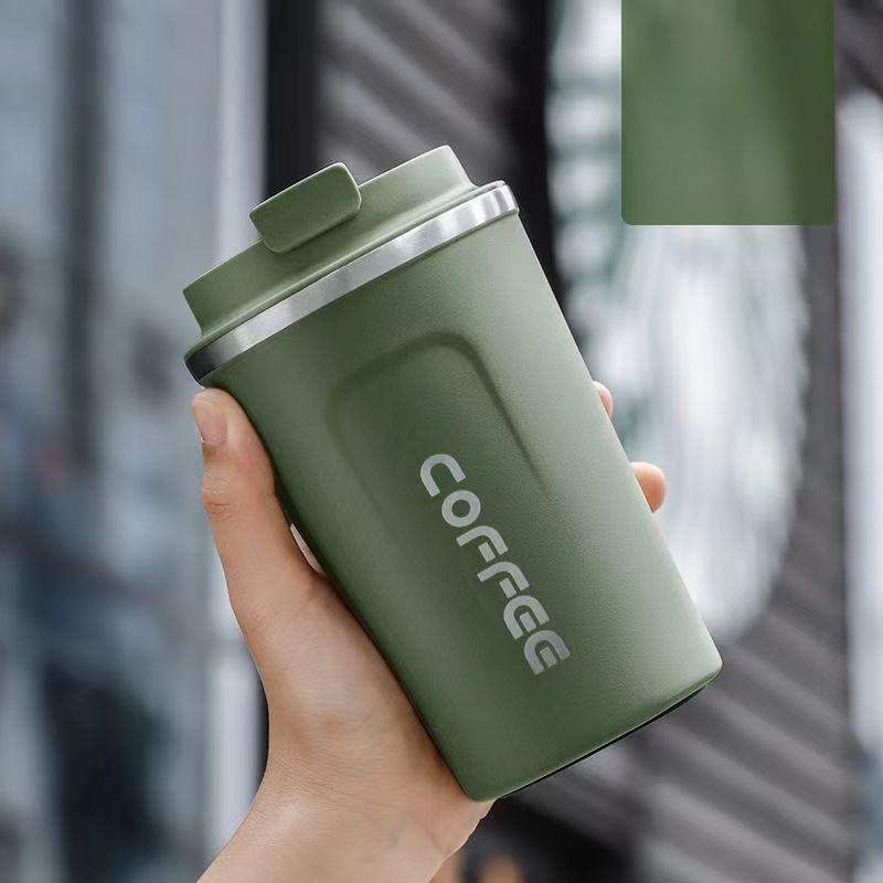

Чашка Thermo Cafe Coffee Mug Car Thermos Mug 380/510ML Leak_Proof Travel Thermo Cup for Tea Water Coffee Double Stainless Steel 380ml