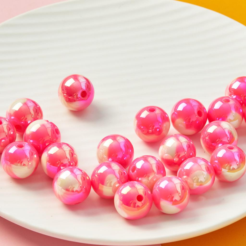 16mm retiazka na mobilný telefón Materiál šperkov Urob si sám náramok Love Ball Loose Beads Keychained Beaded Accessories 5pcs akrylový náhrdelník