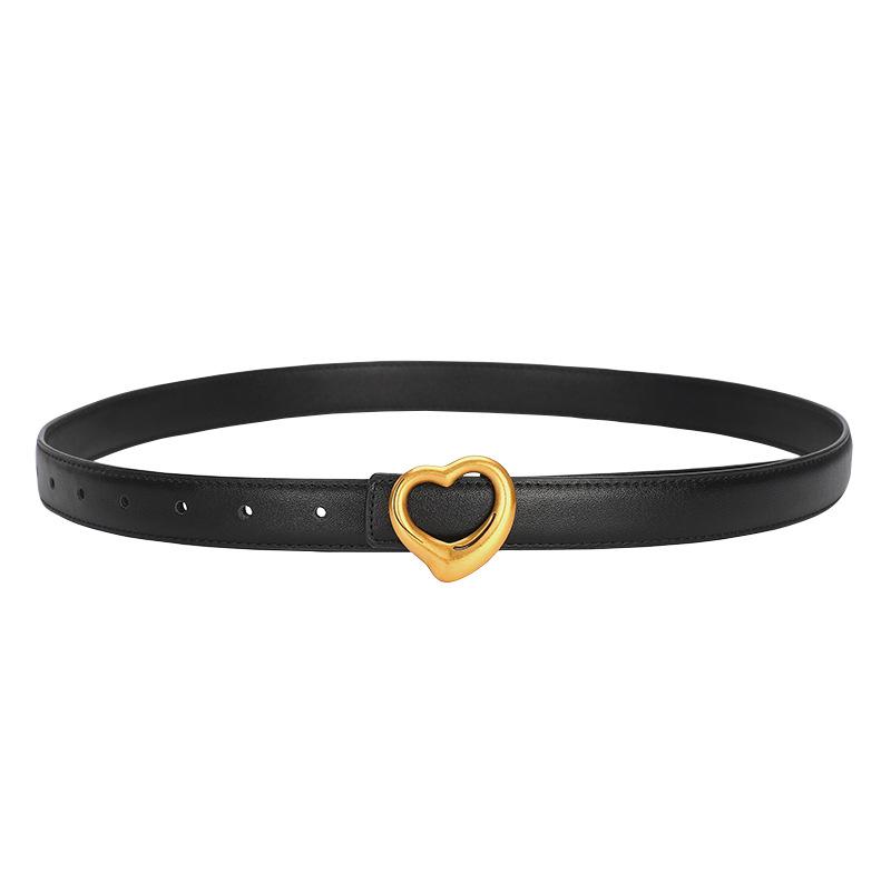 Cowhide Belt Women'S Premium Decoration Business Leather Belt Women'S Jeans Belt