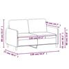 Vidaxl 2-Seater Sofa, Dark Grey, 120 Cm, Upholstered In Velvet