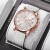 Xiaomi Fashion Leather Strap Women Quartz Wristwatch Ladies Casual Roma Dial Watch Reloj Mujer Girls Clock Gift (Without Box)