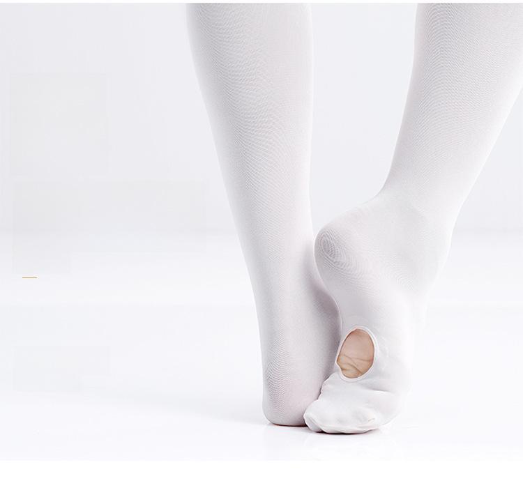 Spring/Summer Children's 60D Dance Socks: Thin Velvet Ballet Pantyhose, Anti-Hook, White