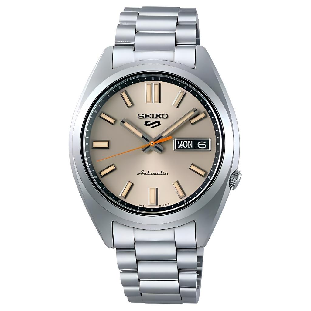 SEIKO Automatic Mechanical Movement Stainless Steel Strap Watch 37.4mm Unisex Coffee Watch Dial SRPK91K1