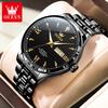 OLEVS 9956 Mens Watch Original Fashion Automatic Mechanical Watch For Man Waterproof Luminous Reloj Hombre Dual Calendar Display
