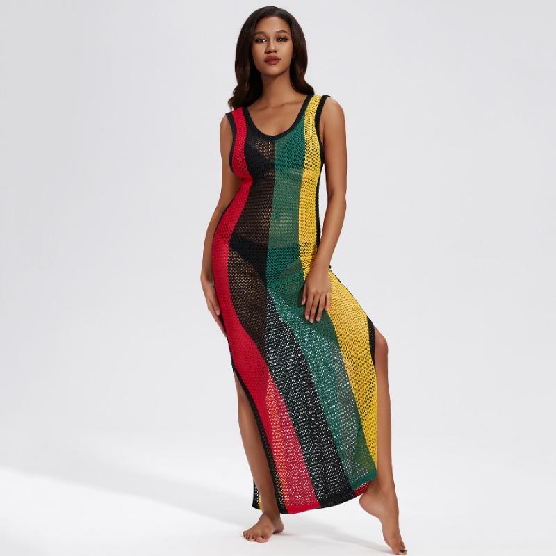 

Женская мода лето весна однотонный принт без рукавов с круглым вырезом свободная талия повседневные платья Size: One Size