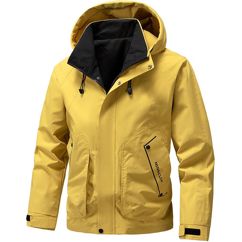Men's 2025 Softshell Windbreaker: New Hot Style Spring Punk Workwear - Thin, Loose Fit Jacket