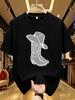 Wds01150hat Printing Plus Size Unisexs Round Neck Tshirt Summer Casual Street Fashion Unisexs Joker Short Sleeve Tshirt