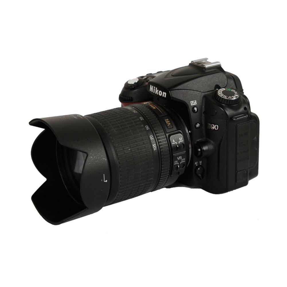 Kinokoo Lens Hood Compatible with Nikon and D7200 and ABS Resin HB-32 D5300, D7100, Lenses, 18-105, 18-135, 18-140, 18-70 Mm,