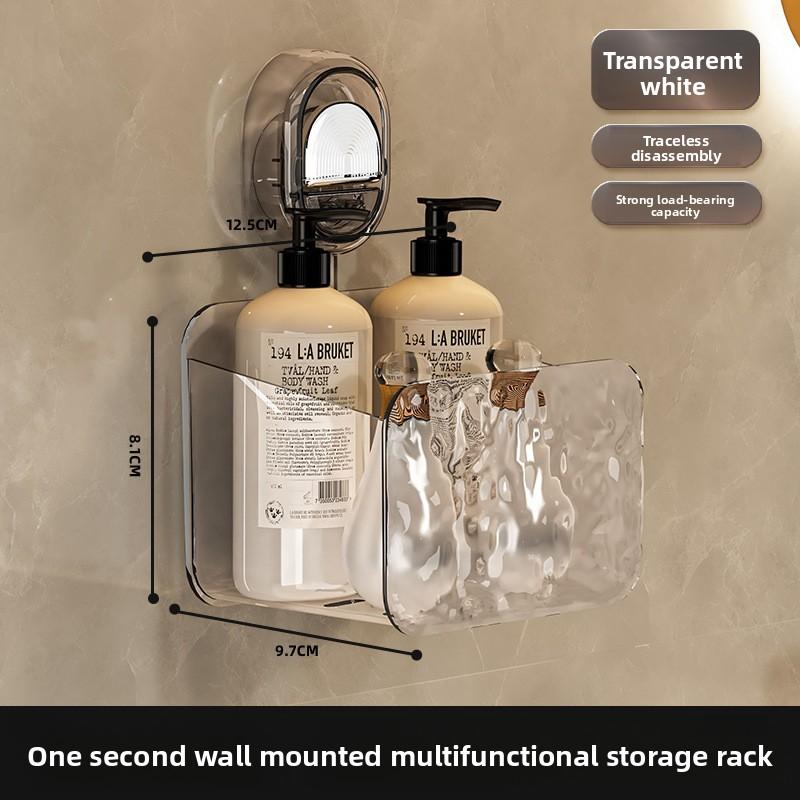 

Присоска Маленькая Кухня Ванная Комната Средства для Ухода за Кожей Сливной Ящик для Хранения 1PC прозрачный