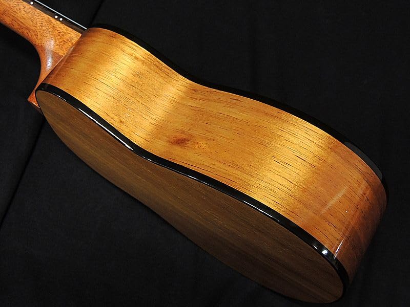KUMU SQ34A Tuxedo-Serie Sopran Ukulele mit langem Hals, Koa, seidenmattes Finish, Holz, [Auslaufmodell]
