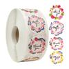 100-500pcs Heart Thank You Sticker Wedding Party Festival Favors Paper Sticker Decorative Envelope Package Seal Sticker Stickers