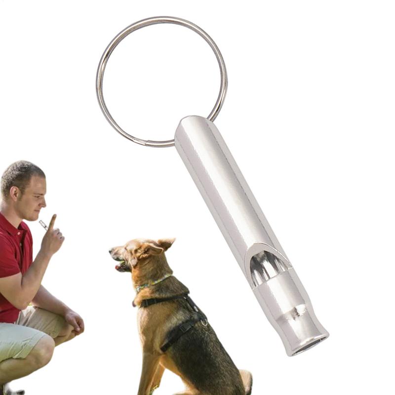 Ultrasonic Dog Whistle Aluminum Alloy Dog Recall Whistle Anti Barking Ultrasonic Tool Portable Dog Training Tools Stop Bark