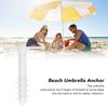 Beach Umbrella Sand Anchor Multifunction Safe Umbrella Holder Stand with 5 Spiral Screw for Beach Lawn Water Park