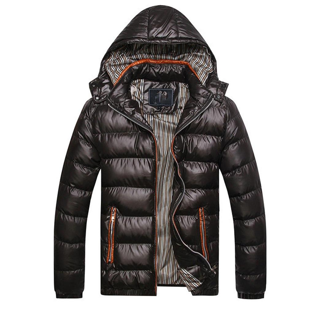 Winter Parkas Men Cotton Jacket 2026 New Overcoat Male Warm Hooded Outwear Removable Hooded Thickening Cotton Padded Coat Mens