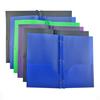 File Folder with Pockets Prong Fasteners PP Plastic A4 Size Waterproof Tear-Resistant