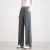 Acetate Wool Straight-leg Pants, Thickened Drape High-waisted Straight-leg Pants In Autumn and Winter, Children's Casual Herringbone Side