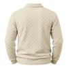 Men S Long Sleeve Polo Sweatshirt Checkered Jacquard Casual Business