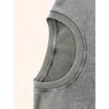 European Sizes Men's T-Shirt - Vintage Print Shirt with MAMA MOMMOM BRU and Bat Prints, Soft and Breathable Round-necked Loose Casual Streetwear
