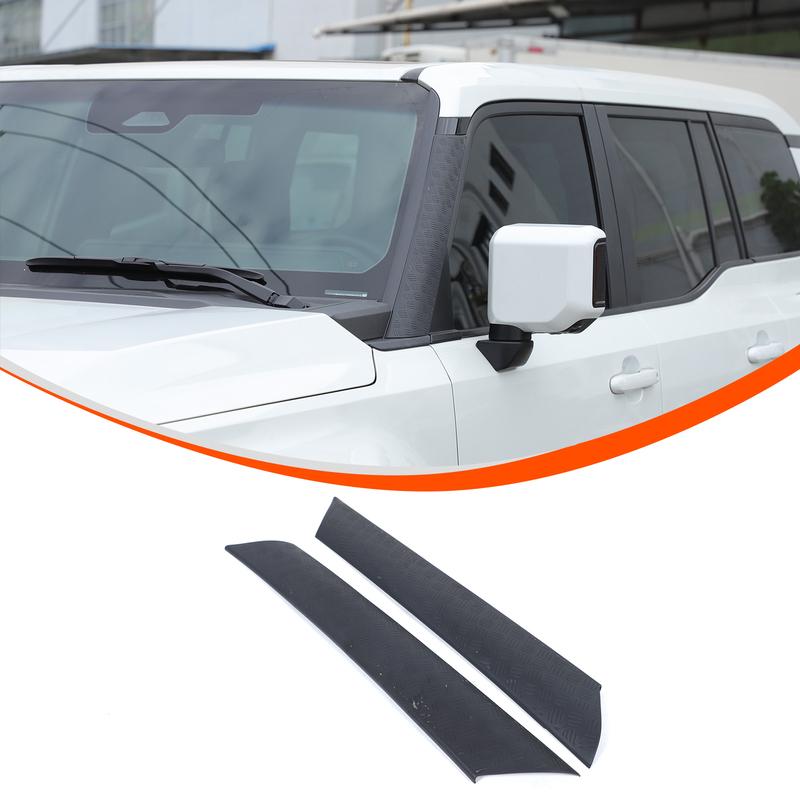 1 Pair Car Front Side Window Windshield A Pillar Trim Molding Trim Cover For Toyota Prado 2024+ Exterior Accessories