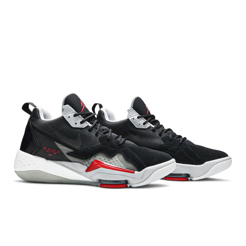 Air Jordan Zoom '92 'Black Cement' (Unisex) Black / University Red / Anthracite / Sky Grey Basketball Shoes CK9183 001