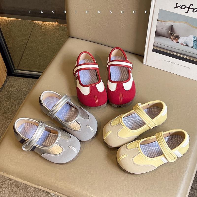 French Retro Flat Bottomed Light Mouth Multi Color Fashionable Girls' Single Shoes Casual Princess Shoes