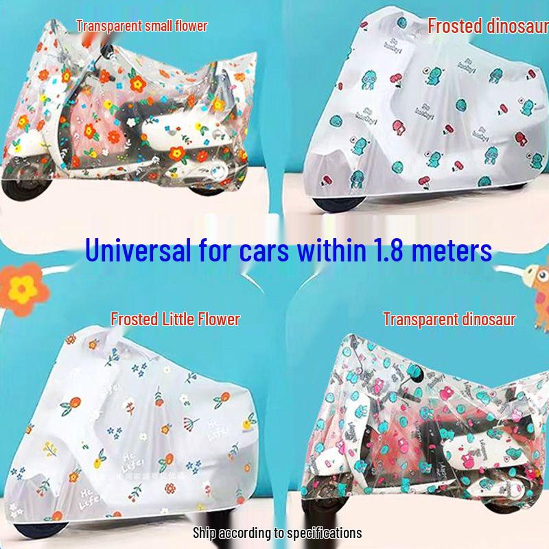 All-Weather Electric Vehicle Cover: Dustproof, Windproof, Sunproof, Thick Motorcycle & Battery Car Protection