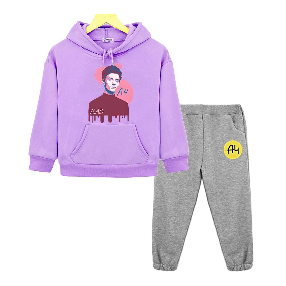 

Комплекты с капюшоном A4, флисовая толстовка Merch, куртка, пуловер, детская бутиковая одежда, осенняя толстовка с капюшоном в стиле аниме Vlad A4 для мальчиков и девочек