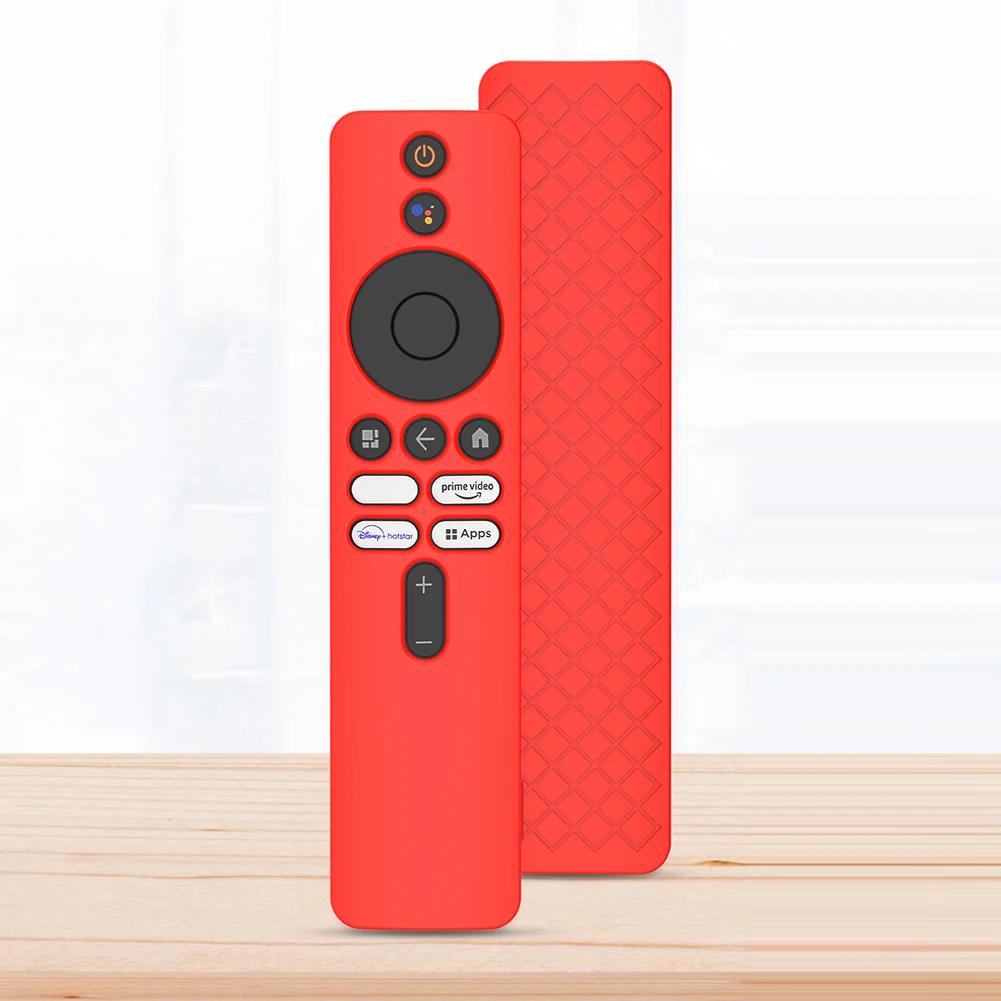 Housse de Protection en Silicone Housse de Protection pour Télécommande avec Cordon Accessoires Antichoc pour Xiaomi 4K TV MiBoX 2ème Génération