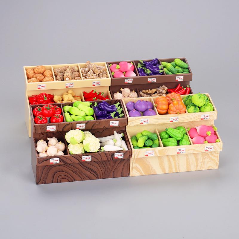 Mini Obst- und Gemüsestand Display Spielzeug für Puppenhäuser