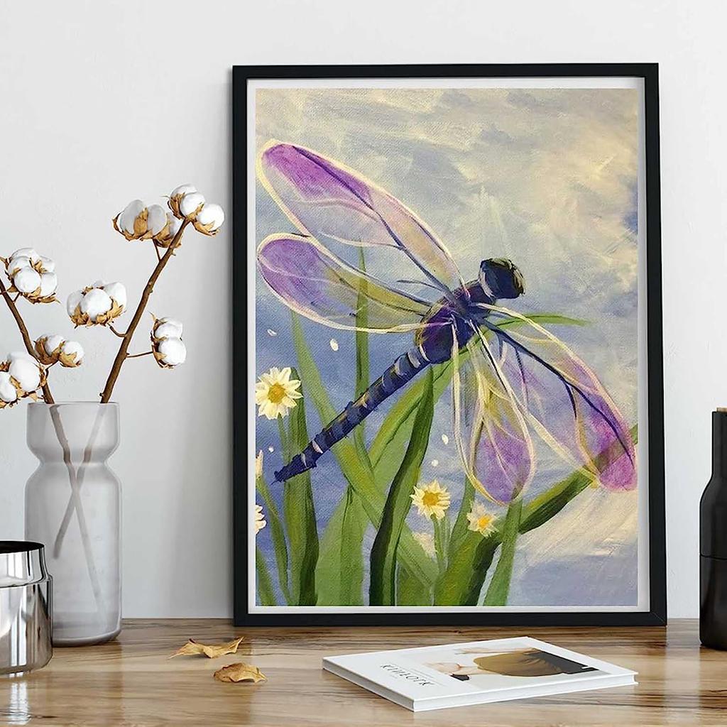 DIY Diamant Malerei Libelle Kreuzstich Kit Mosaik Kunst Diamant Malerei voller Kreis/quadratische Diamant Home Dekoration