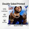 A-Anuel AA Real Hasta La Muerte Cushion Cover Pattern Printed Pillowcase for Living Room Sofa Cushion Cover & Bedroom Decor