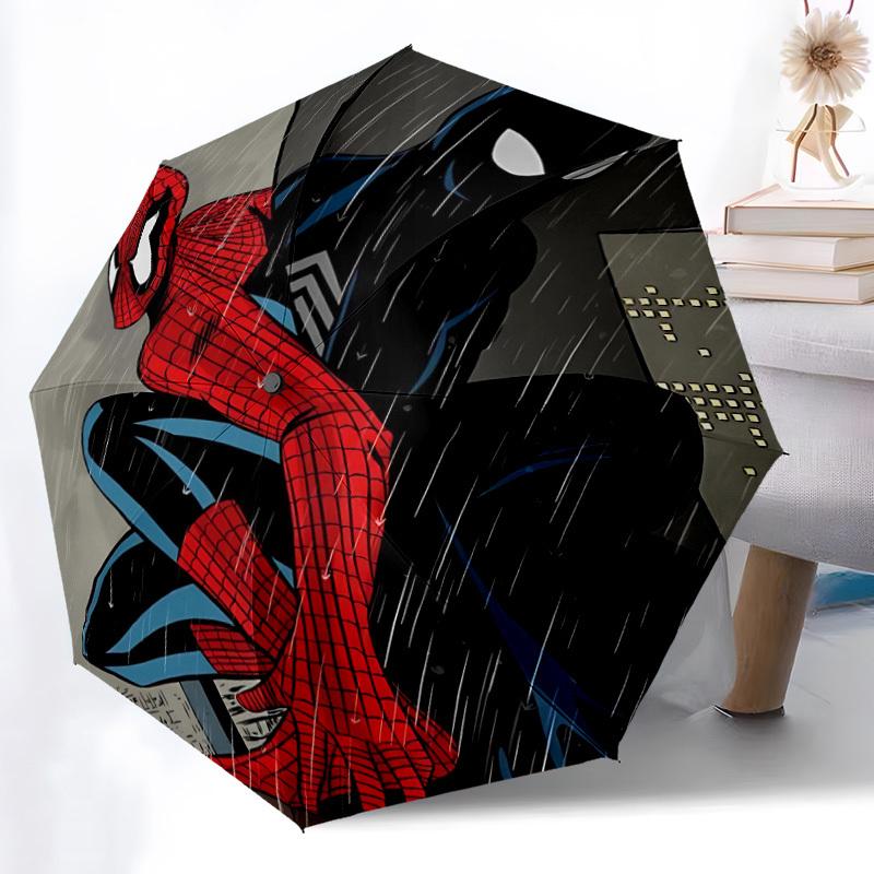 1pc Spider-Man Automatic Folding Umbrella, 8 Ribs for All-Season Use 023