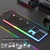 Wired Mechanical Feel Gaming Keyboard & Mouse Set – Silent, Universal for Desktop and E-sports