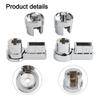 Shower Screen Hinges With Chrome Plating Perfectly Designed ABS Brackets For 6mm Glass Enhances Bathroom Aesthetics