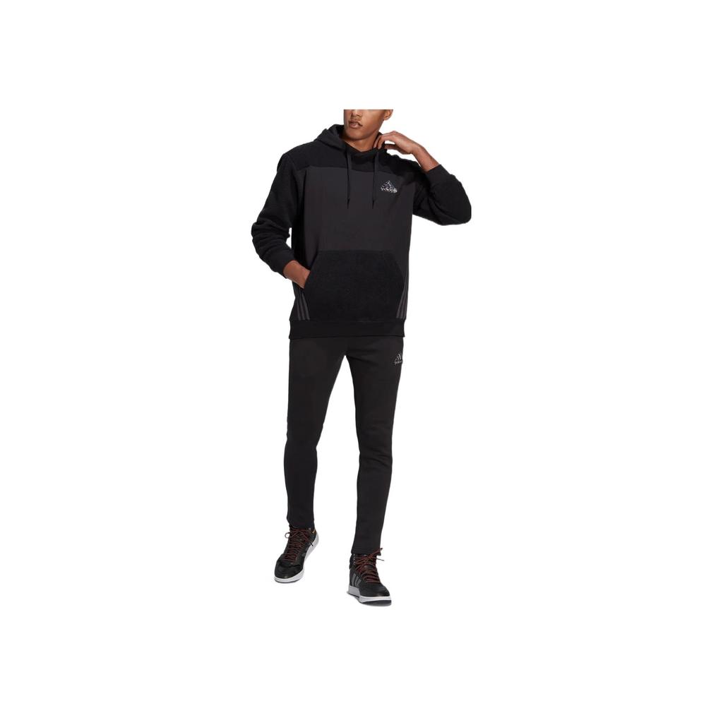 adidas Essentials Holiday Pack Hoodie Black/Carbon Men Streetwear HL6901