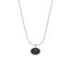 Korean INS Simple Oval Agate Pendant Necklace - Versatile, High-End French Retro Style for Women