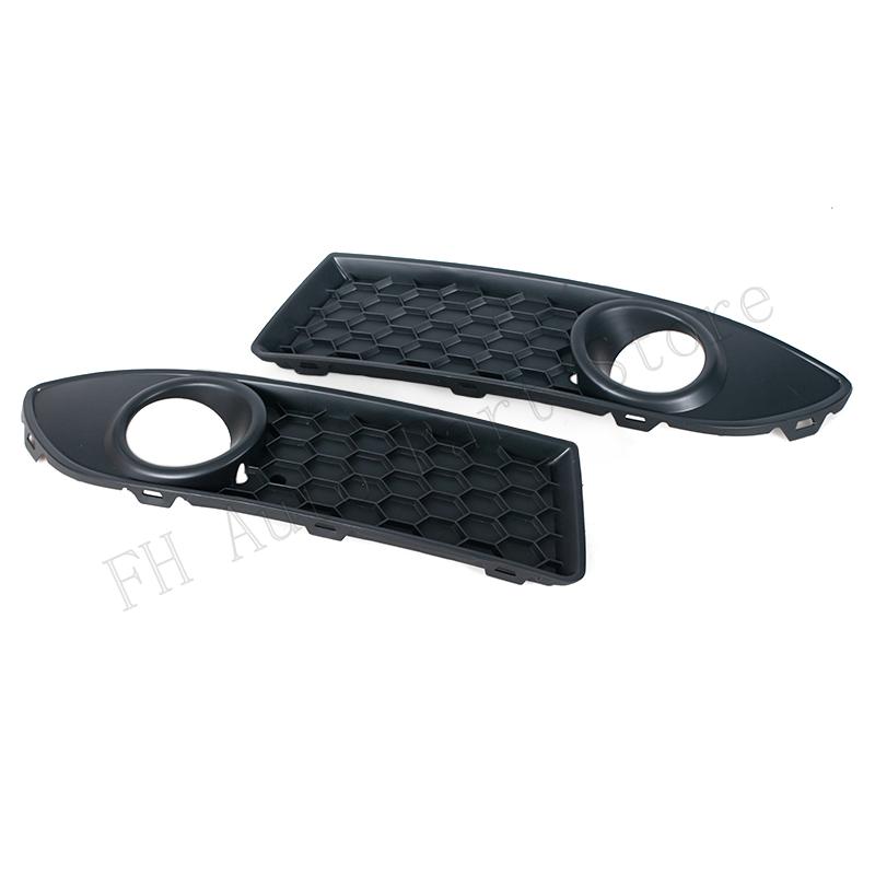 Front Bumper Fog Light Lamp Grille Trim Cover Frame Foglamp Lid Bezel For VW Polo GTI MK4 9N3 2006 2007 2008 2009
