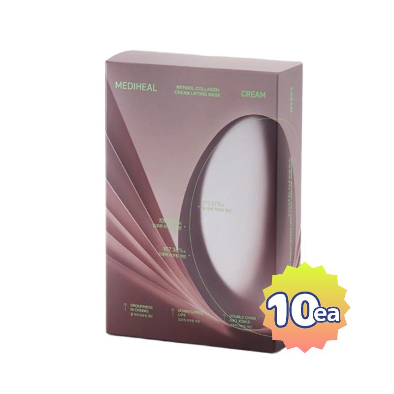 

[MEDIHEAL] Retinol Collagen Cream Contouring Mask 30ml (Set of 10EA) - Professional Intensive Elasticity & Creamy Nourishing Care