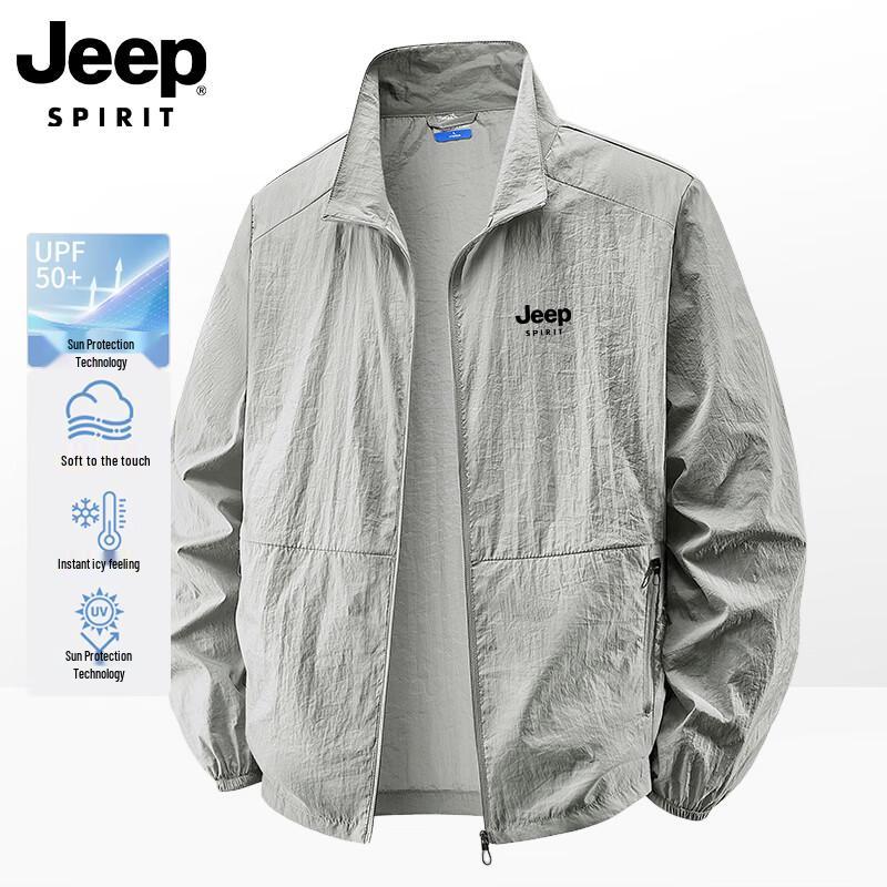 JEEP SPIRIT Men s Ice Silk Sun Protection Jacket