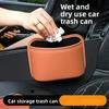 Car Trash Can, Car Door Seat Back Storage Bag, Car Leather Storage Bag, Storage Box, Water Cup Holder