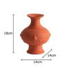 Creative Relief Ceramic Vase Classics Plant Pots Table Decoration Ornament Flowers Arrangement Floral Vases Room Aesthetic Decor