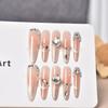 Cat's Eye Wearing Nail Pure Hand-made Nail Piece Fake Nail Wearing Nail Piece Advanced Sense Thin Dog Long