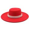 New Autumn and Winter Hepburn Style Dome Concave and Convex Top Big Brim Female British Men Woolen Felt Hat Cashmere Top Hat Hat