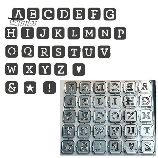Scrapbook Mold Lovely English Letter Design Carbon Steel Practical Cutting Dies Home Decor