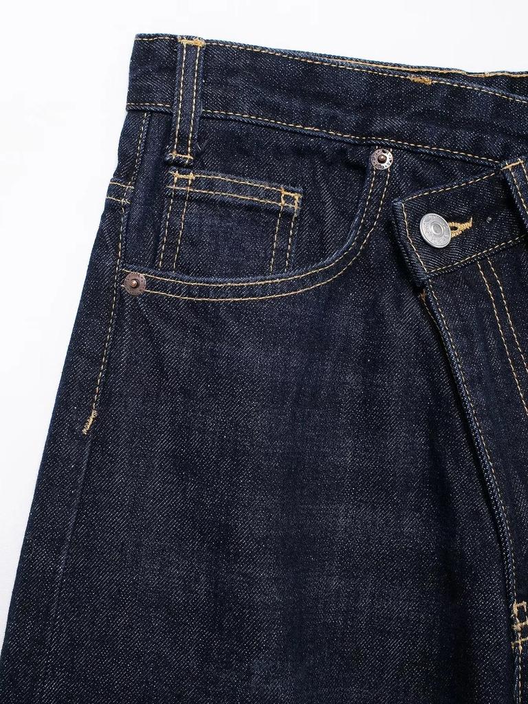 European & American Women's Casual Fashion Double-Breasted Wide-Leg Jeans