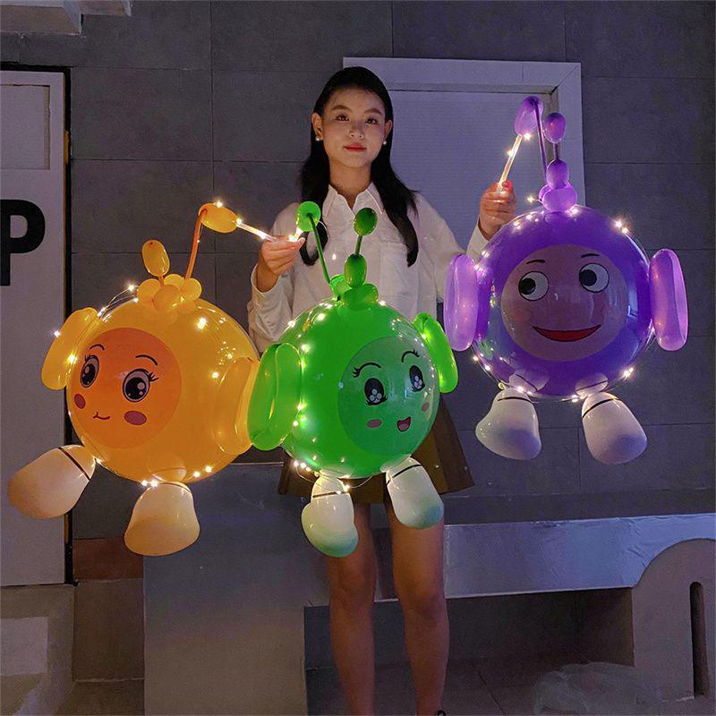 Cartoon Egg Waffle Lanterns: Luminous Bobo Balloons for Night Markets & Parties
