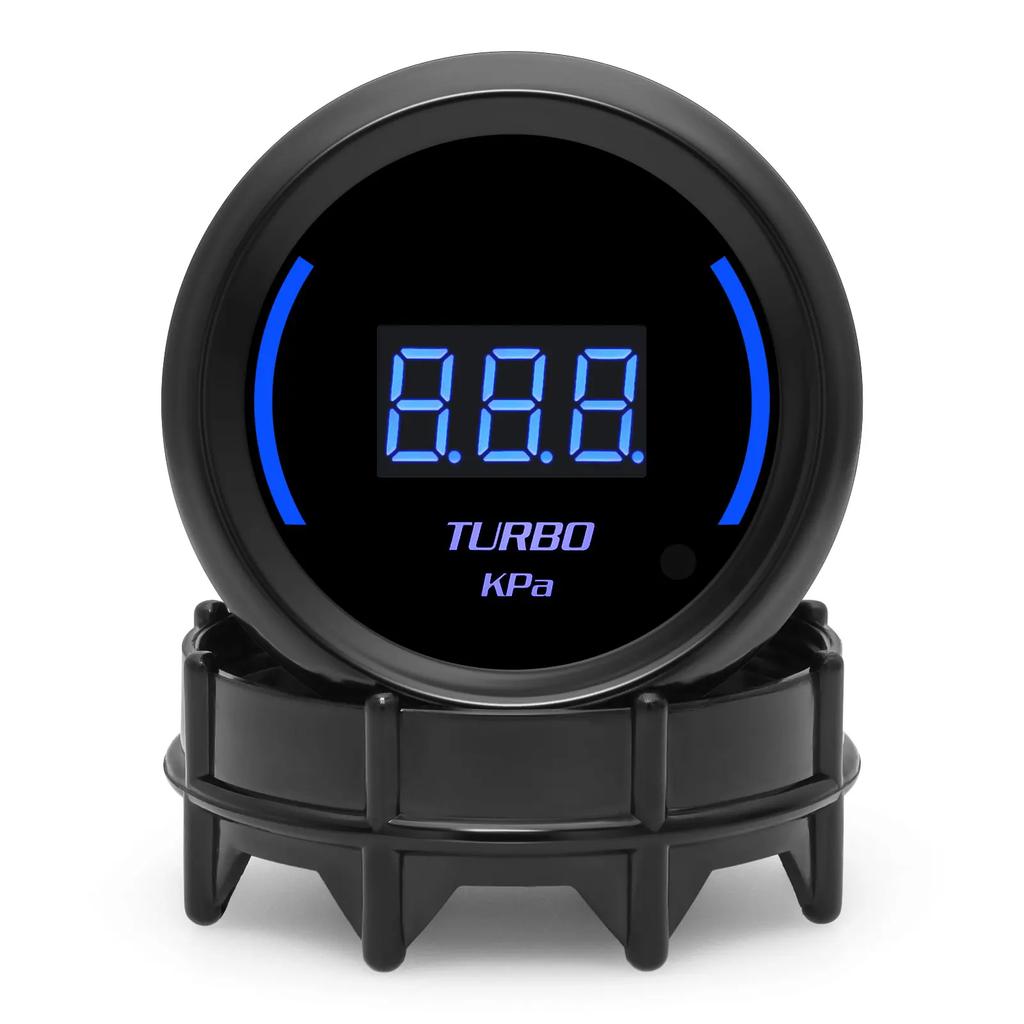52mm Car Turbo Boost Gauge Water Temp Tachometer Oil Temp Oil Pressure Vacuum Voltmeter EXT Temp Meter With Atmosphere Light 12V
