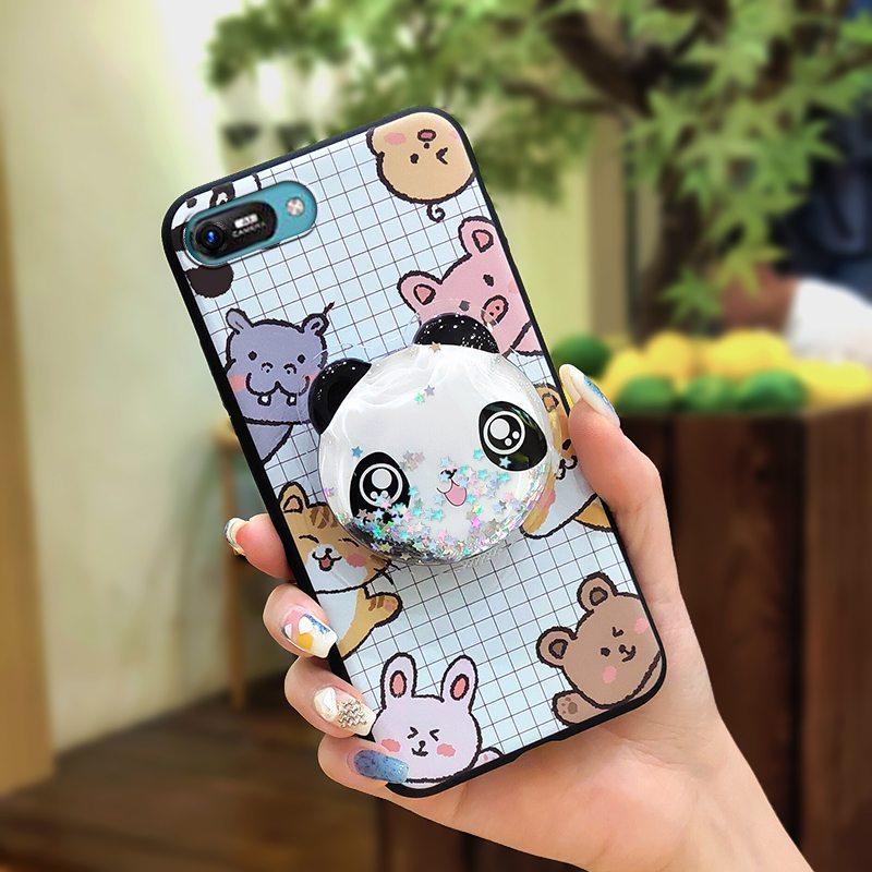 TPU Glitzer Handyhülle für Itel A25/A35/A25 Pro niedlich Hautgefühl Silikon Drehbarer Ständer Stoßfest Handylinsenschutz