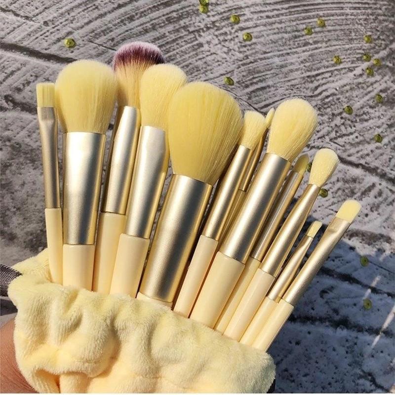 Sada 13 ks měkkých štětců na make-up štětce na oční linky štětce na oční stíny Kosmetický základ na tvářenku Powder Blending Beauty Makeup Tool Maquiagem